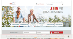 Desktop Screenshot of leben-mit-transfusionen.de